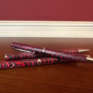 Christmas Time Handmade Pens | Planner Pen | Color Grain Wood | Ink Pen Gift | Chrome Finish | Journal Pen | 2018