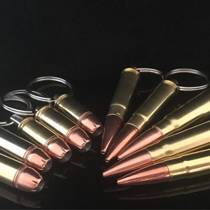 Bullet Keychain - Inert Caliber Ammunition, Gun Enthusiast Gift image 2