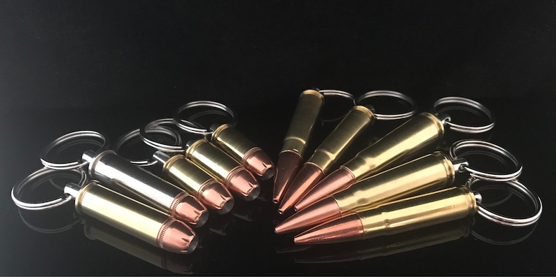 Bullet Keychain - Inert Caliber Ammunition, Gun Enthusiast Gift image 2