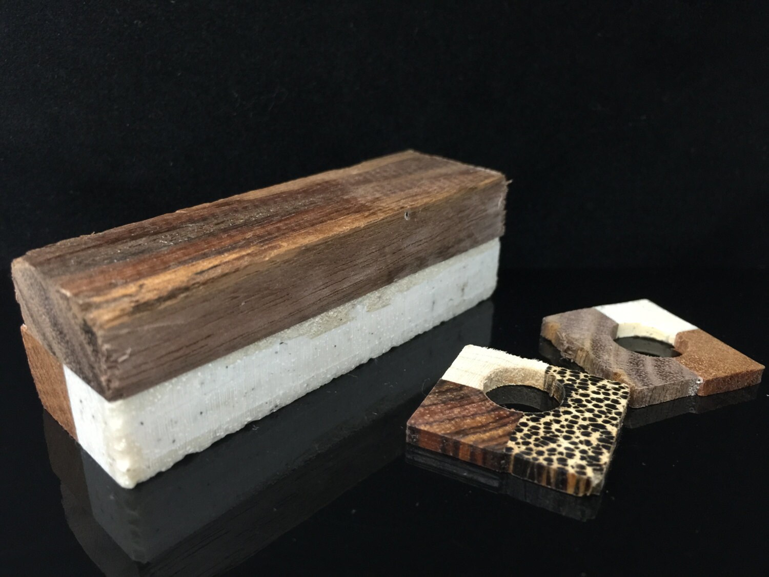 Wood Pen Yellow Heart Wood Poplar Wood Ebony Wood Chrome Etsy