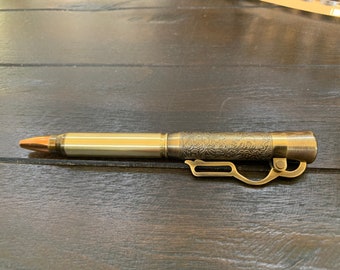 Lever Action Pen | 30.06 Bullet Brass | Authentic | deer hunter | gift 1498