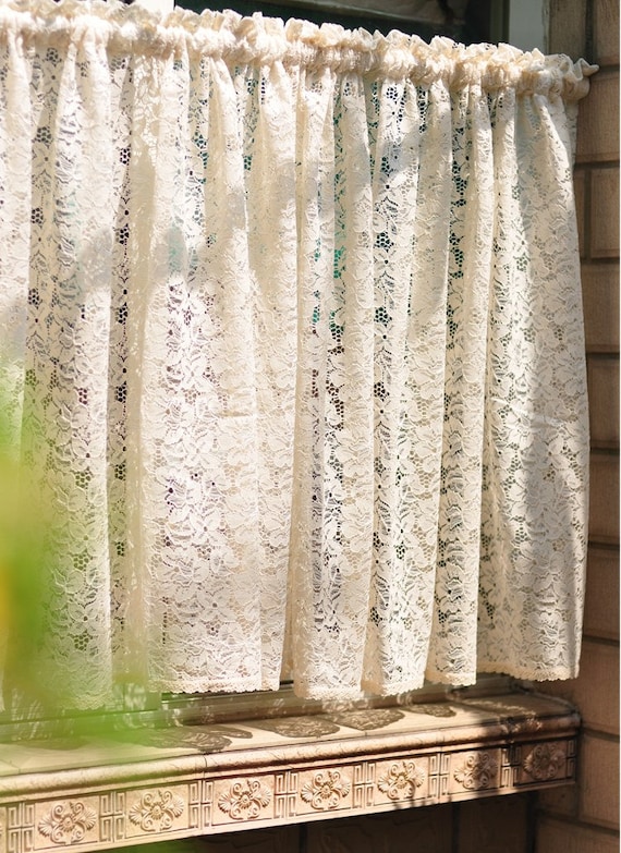 Lace Cafe Curtains Kitchen Custom Inspiration Lace Cafe Curtains Kitchen Custom Inspiration