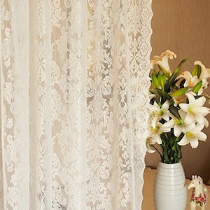 Lace Curtains Etsy