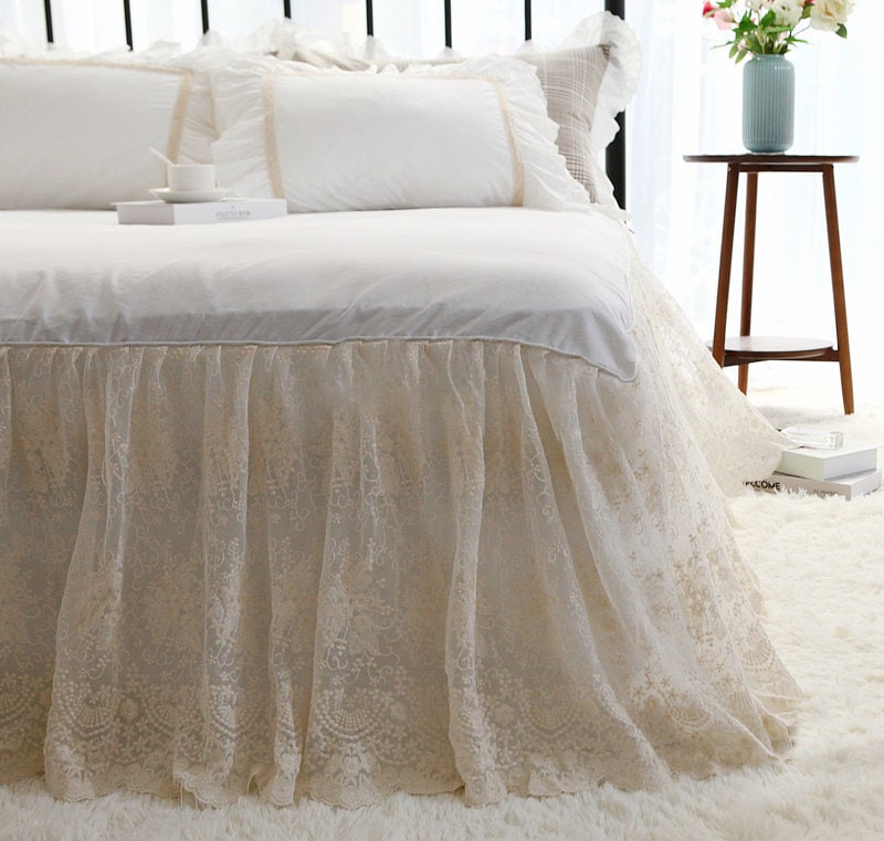 Made To Order Fairy Tale French Provincial Double Layer Off Australia French Provincial Double Layer Off, Off White King Size Bed Skirt