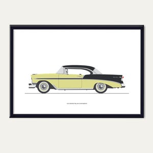 1956 Chevrolet Bel Air 2 door hardtop. Click ScooterModern below for HOME PAGE.