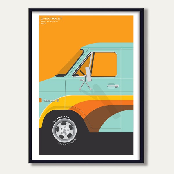 1976 Chevrolet C10 van. Click ScooterModern above for HOME PAGE.