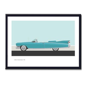 Cadillac Eldorado Biarritz de 1959. Cliquez sur ScooterModern ci-dessous pour accéder à la PAGE D&#39;ACCUEIL.