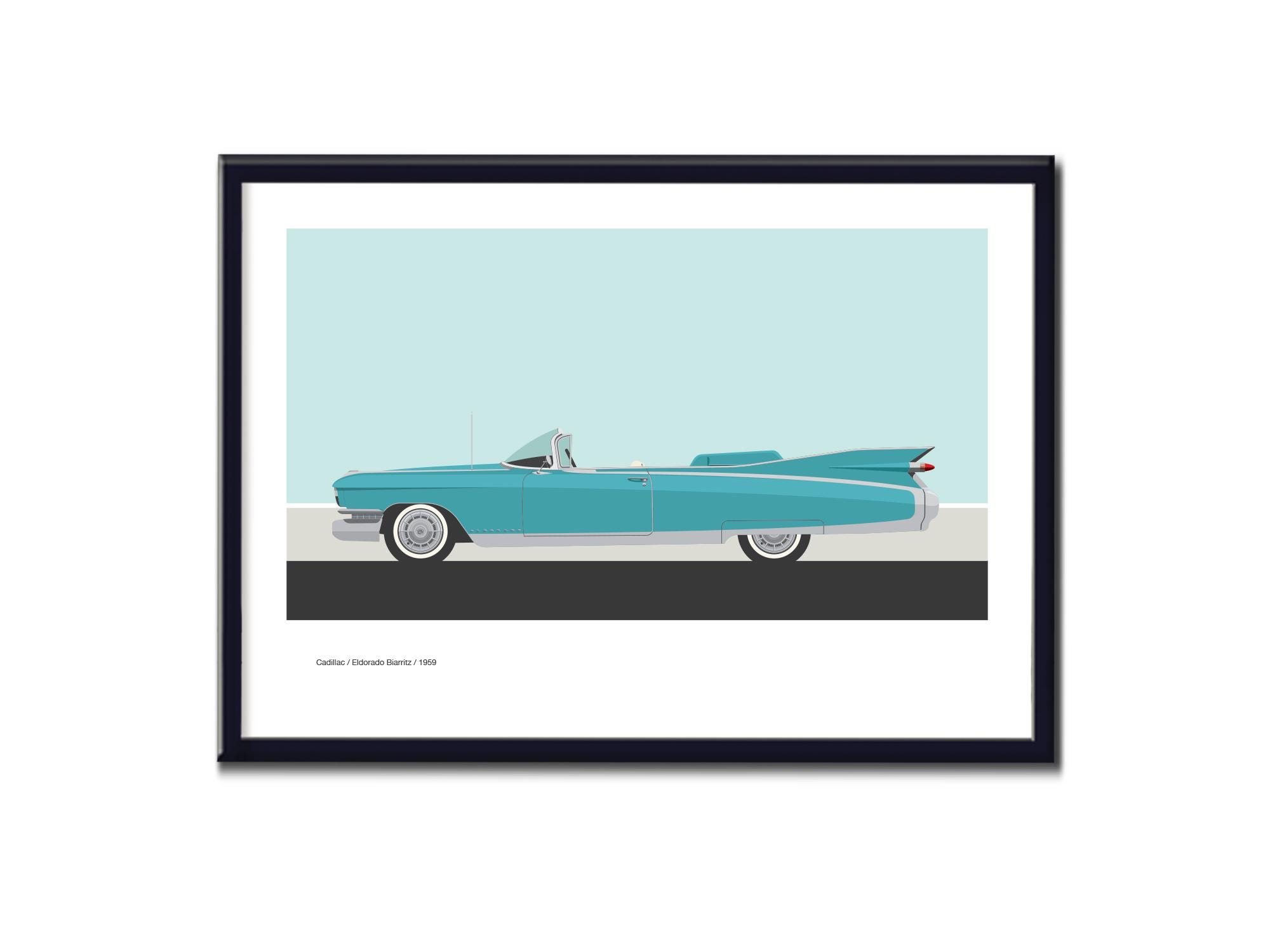 Cadillac 1959 poster - Etsy 日本