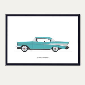 1957 Chevrolet Bel-Air 2 door hardtop. Click ScooterModern below for HOME PAGE.
