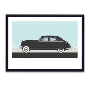 1948 Packard Custom 8 Touring Sedan. Click ScooterModern below for HOME PAGE.