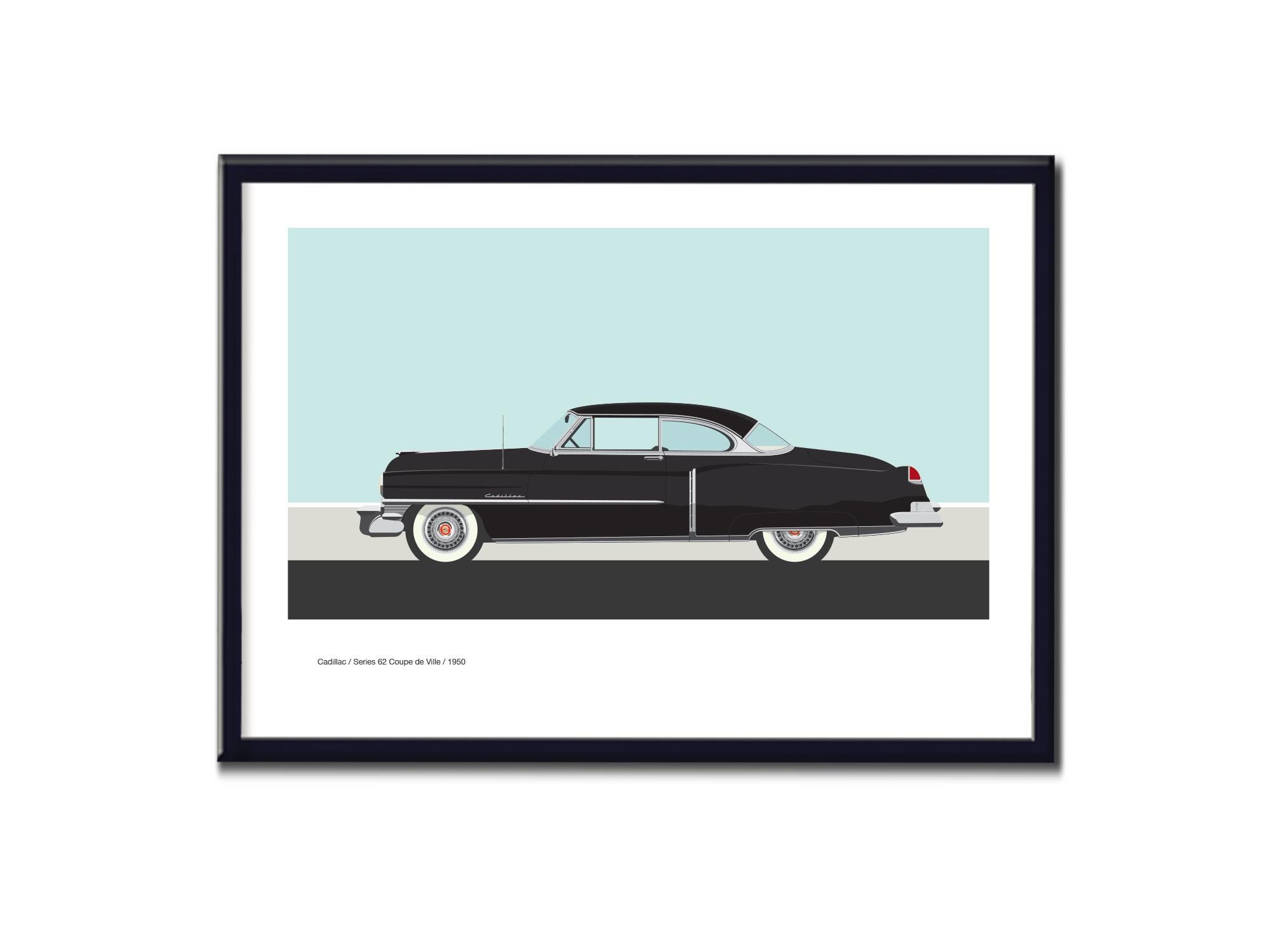Cadillac Open Type 1950 白 1950 CADILLAC CONVERTIBLE Nostalgic PHOTO - Etsy