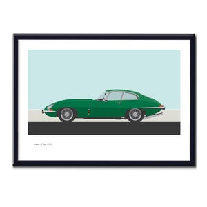 1963 Jaguar E-Type. Klicken Sie unten auf ScooterModern für HOME PAGE.