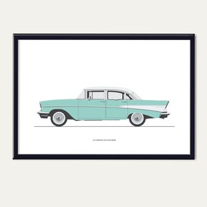 1957 Chevrolet 210 4 door sedan. Click ScooterModern below for HOME PAGE.