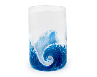 Wave Tumbler Glassware | Handmade glass-blown drinking glasses