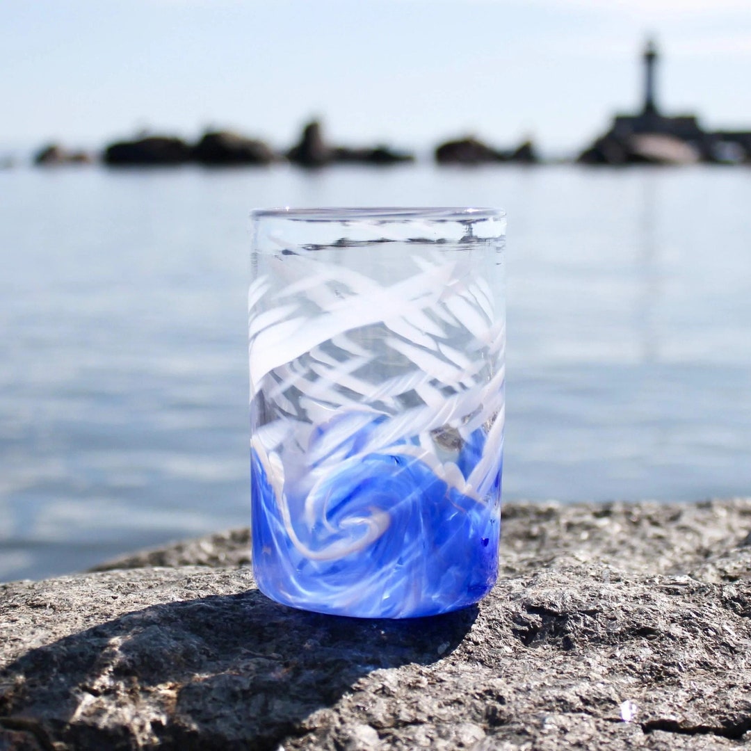 Wave Tumbler Glasses MIXED SET of 4 main image 0