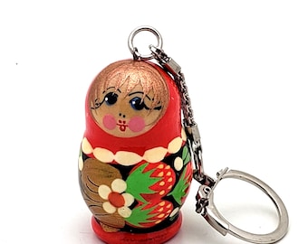Pack De 36 Llaveros De Madera Con Forma De Muñeca Rusa Matryoshka, Diseño Colorido Y Divertido, Ideales Para Bolsos, Llaves Y Decoración