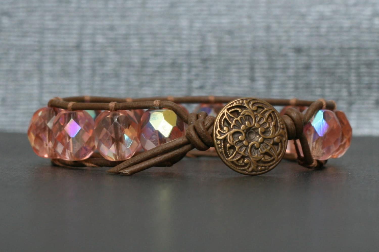 CSS Blue Diamond Inlay Tackset- Chocolate Leather
