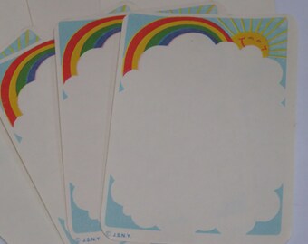 8 Rainbow Memo Sheets for Journaling & Scrapbooking