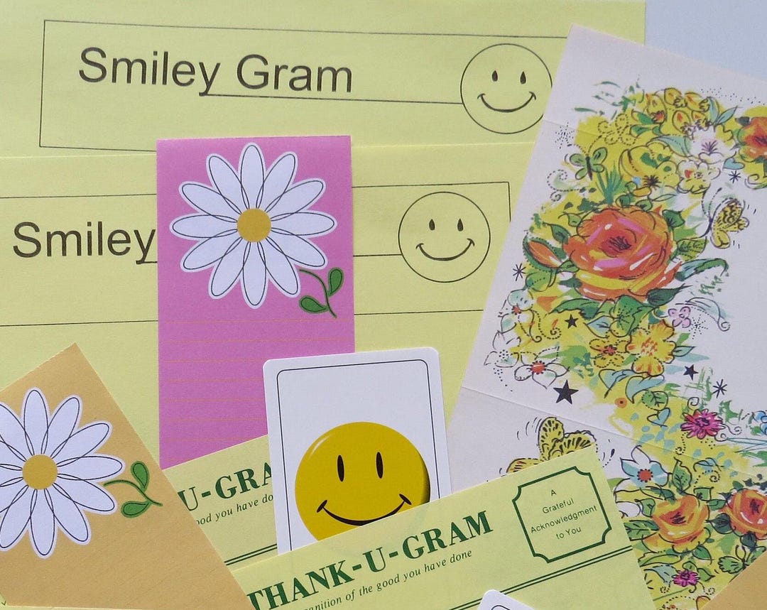 Vintage Junk Journal "oh HAPPY Day!" Themed Paper Craft Lot ~ 80's ...