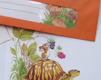 Vintage Stationery Collection - Turtles Mice Mushrooms ~ So Cute!