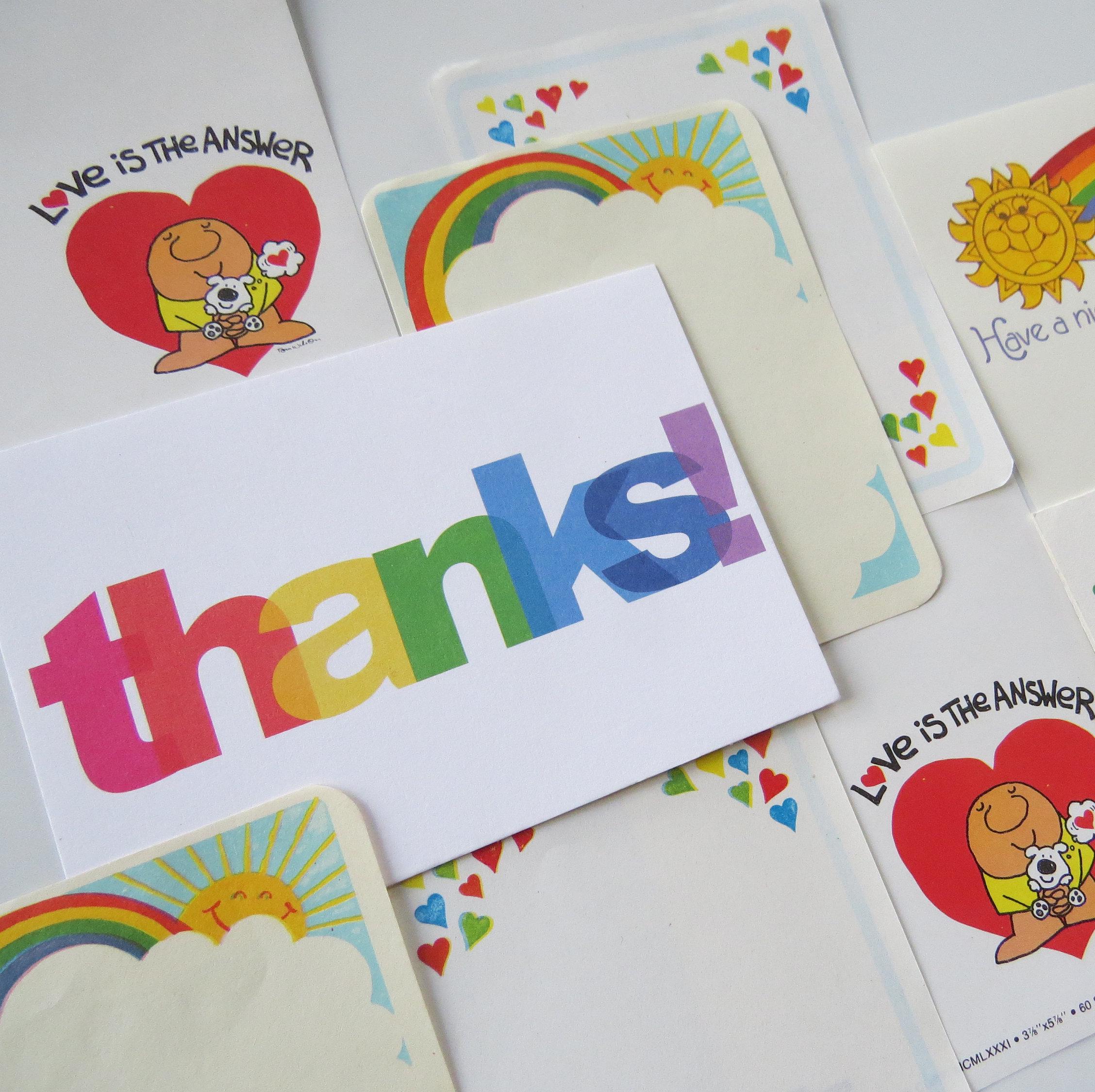 Vintage 70's 80's Ziggy Hearts Sunshine & Rainbow ~ Valentines ~ Ephemera Craft/Collectible Lot ~ Stationery ~ Planners ~ Snail Mail LOVE