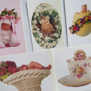 Vintage Stickers Anne Geddes ~ Gifted Stickers ~ Stationery Journal Planner Scrapbook Baby Memory Album