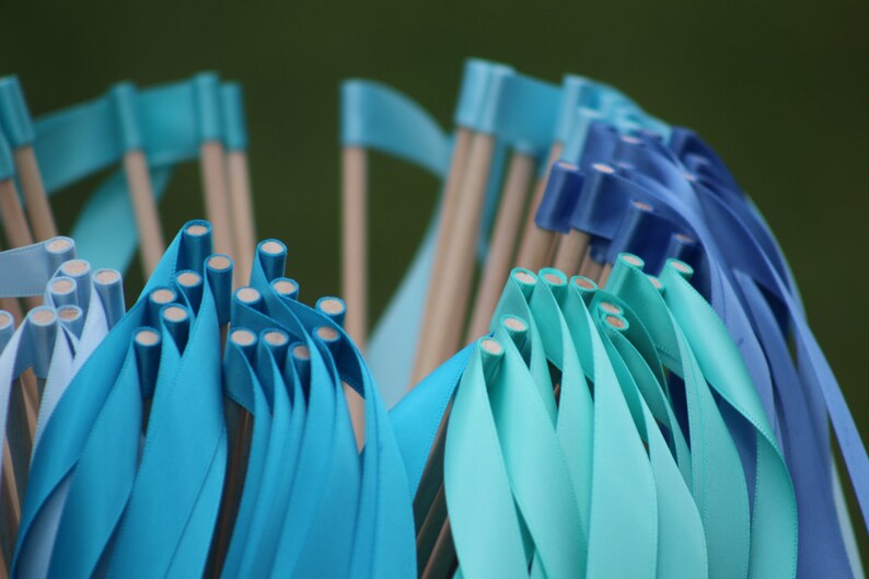 50 Wedding Ribbon Wands Party Ribbon Streamers Party Etsy