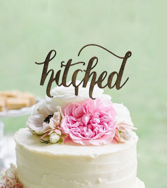Rustic Hitched Cake Topper Rustic Country Chic Wedding Cake Etsy Rustic Hitched Cake Topper Rustic Country Chic Wedding Cake Etsy