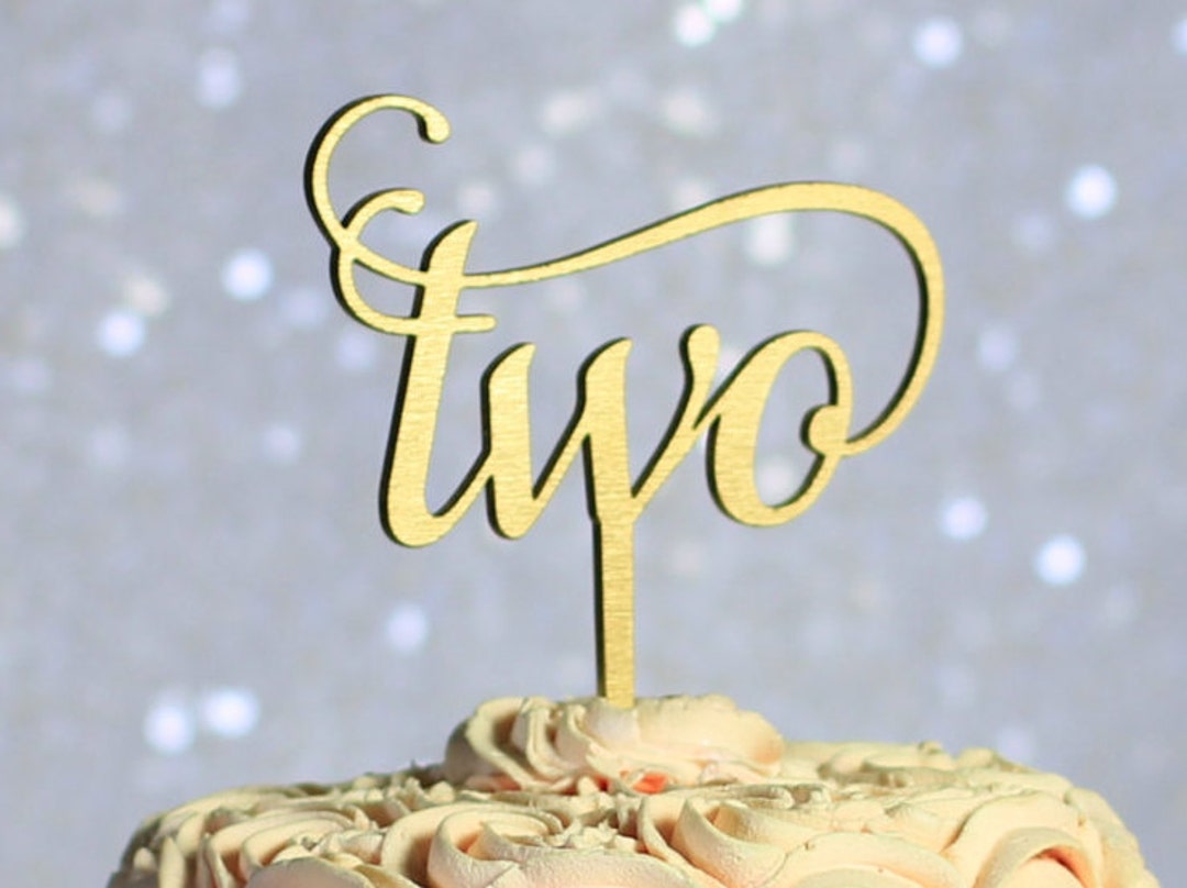 Gold Number Cake Topper - Birthday Party Cake Topper - Etsy