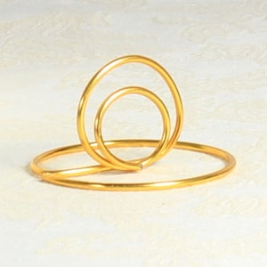 Porta-números de mesa de fio dourado - Caneta para chá de panela, Caneta chique gasto - Noiva e noivo - Casamento rústico chique