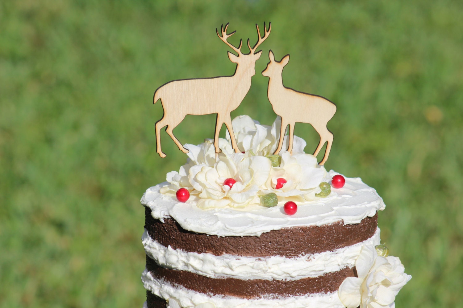 Ciervo pastel Topper - Sr. y Sra. ciervos - playa boda - novia y novio -  novia Chic rústico de país - Etsy México, image size:1500x1000