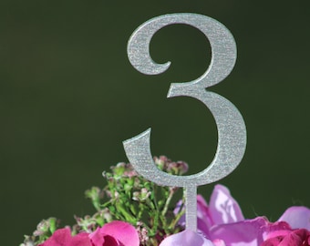 Silver Table Numbers | Rustic Table Numbers | Wooden Table Numbers | Wedding Table Numbers | Tall Gold Table Numbers | Silver Table Numbers