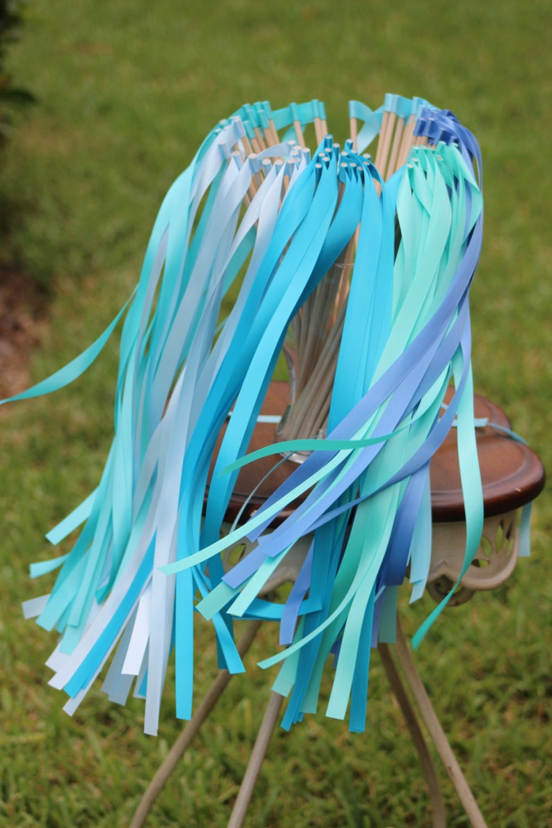 100 Wedding Ribbon Wands Party Ribbon Streamers Party Etsy