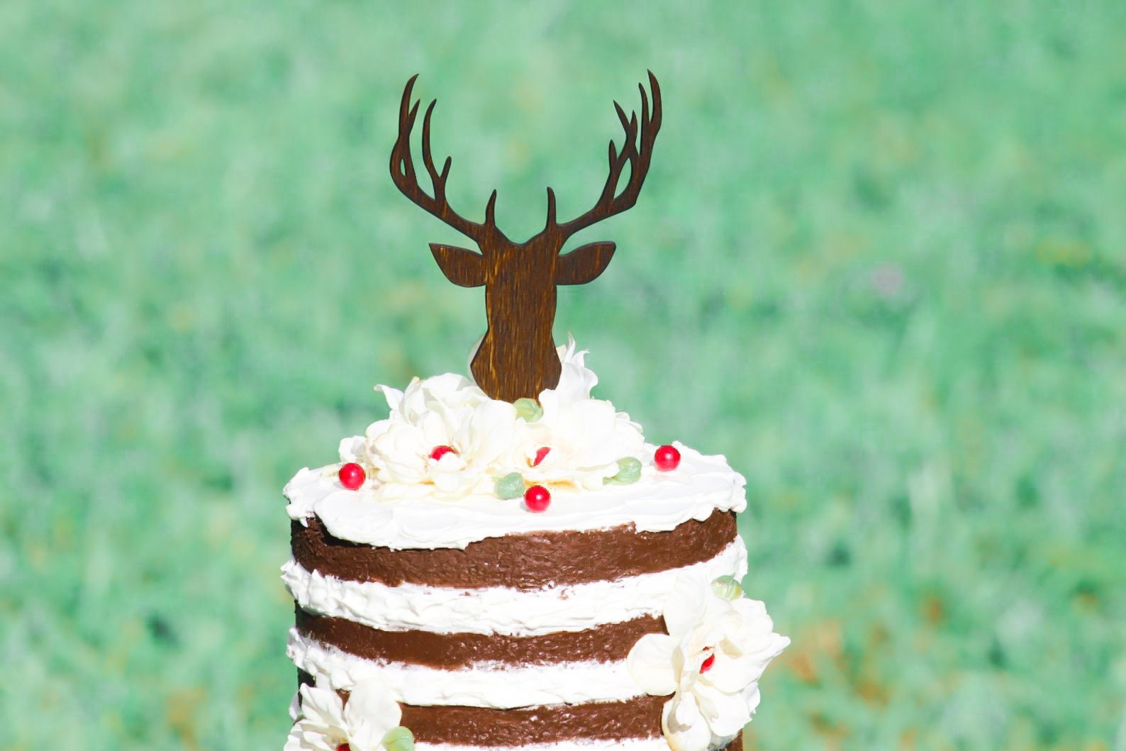 Ciervo Cake Topper - Mr \u0026 Mrs Deer- Boda de playa - Novia y novio - Rustic  Country Chic Boda - Etsy México, image size:1588x1059