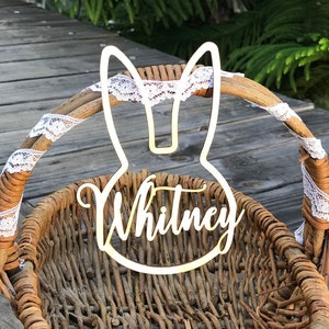 Easter Basket Tag | Personalized Easter Basket Egg | Tag Easter Basket Name Charm | Easter Basket Gift | Decoration