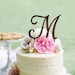 Monogram Wedding Cake topper - Wooden Wedding Cake Topper - Personalized Wedding Cake Topper - Rustic Wedding Cake Topper