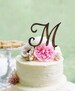Monogram Wedding Cake topper - Wooden Wedding Cake Topper - Personalized Wedding Cake Topper - Rustic Wedding Cake Topper