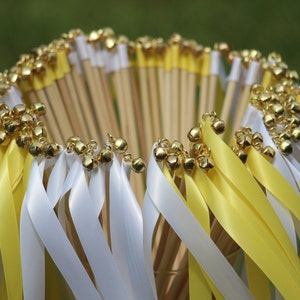 75 Wedding Wands with bells - Party streamers - Party Decorations Wedding Decoration Ceremony