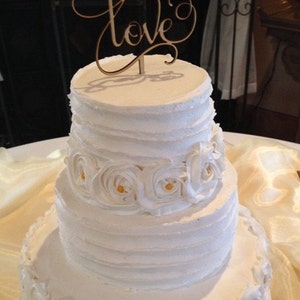 Rustic LOVE Wedding Cake Topper Wooden Cake Topper Engagement Cake Topper Cake Topper for Wedding Cake Top Wedding Cake Decorating image 9