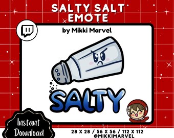 Salty Gamer Emote for Twitch Streamers