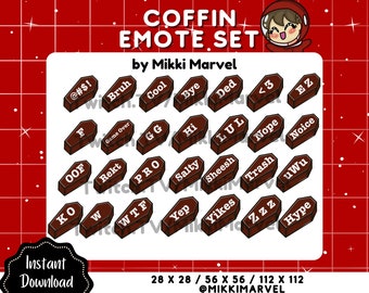 Coffin Halloween Emotes for Twitch Streamers