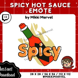 Spicy Hot Sauce Emote for Streamers