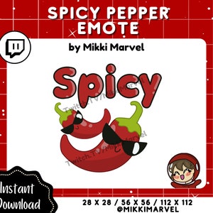 Spicy Pepper Emote for Twitch Streamers