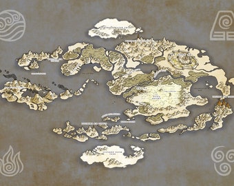 images Mapa Avatar Aang avatar the last airbender map etsy