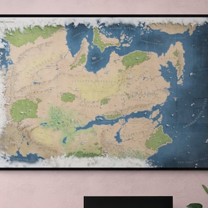 Dragon Age World Map Poster