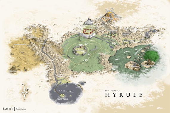 Hyrule Map: The Legend of Zelda: The Wind Waker