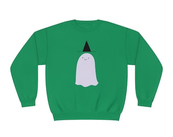 Witch Hat Ghost - Unisex Crewneck Sweatshirt