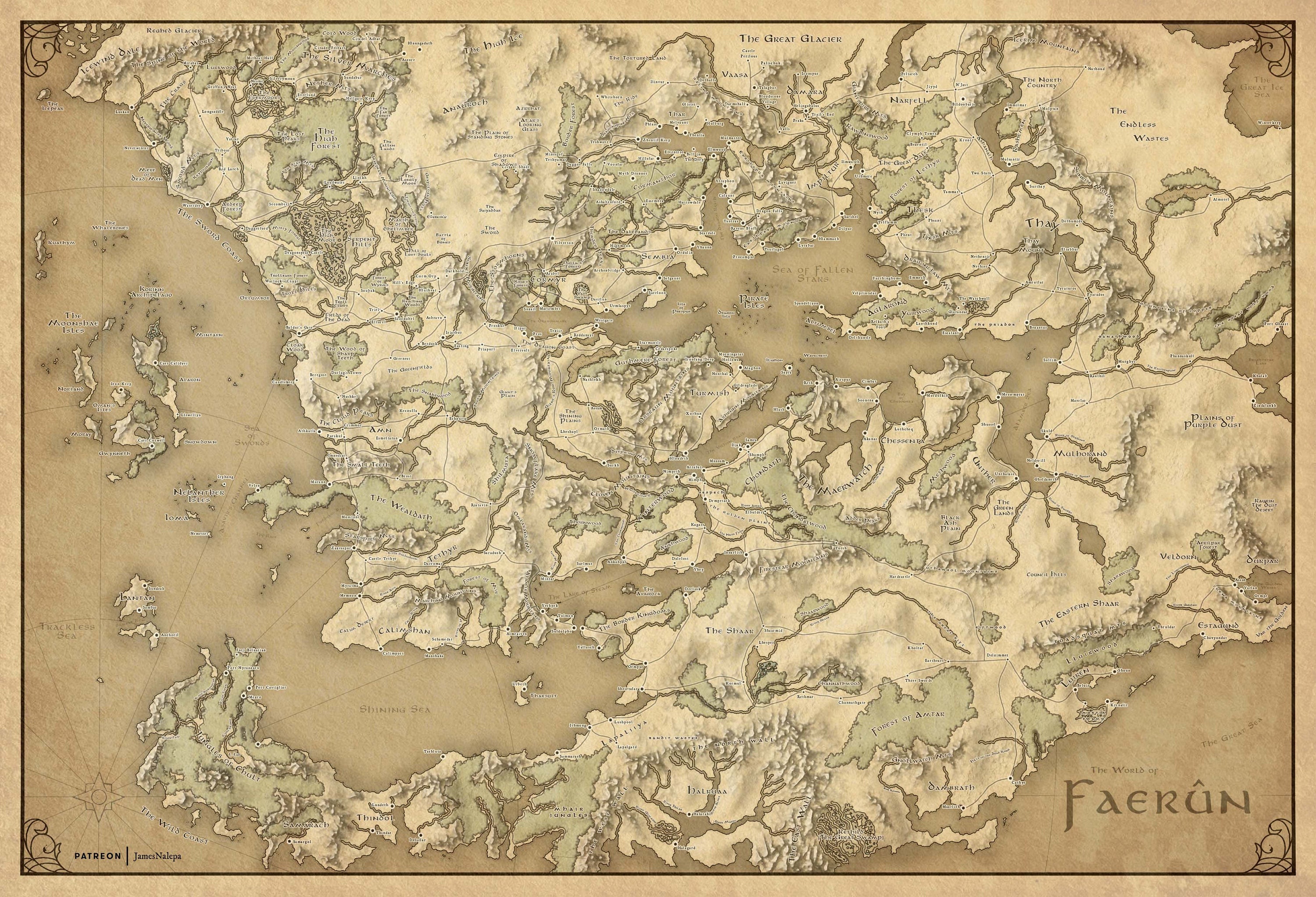 Faerun map 4e