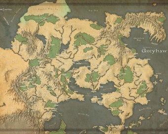 Greyhawk Map from Dungeons & Dragons Digital Downloads