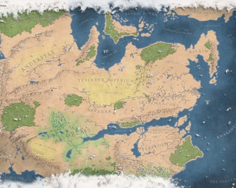 Dragon Age World Map Digital Download